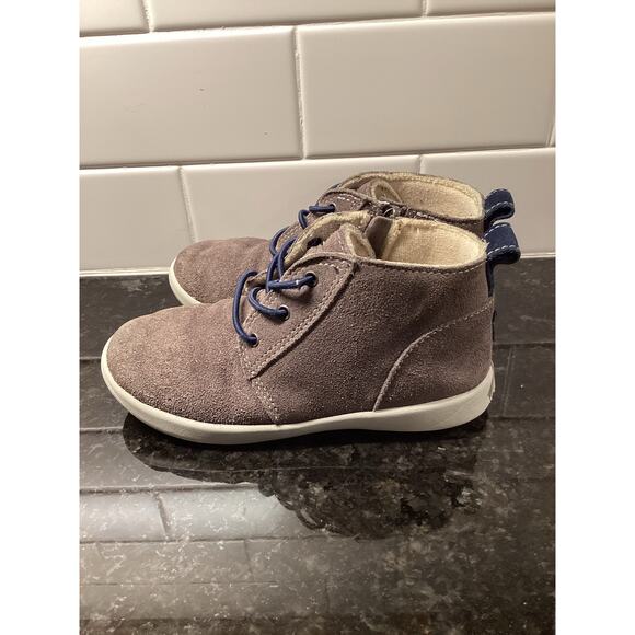 UGG Unisex Kids Lace Up Toddler Zip‎ Kristian Suede Boots Brown/gray Size 11 - Picture 5 of 10